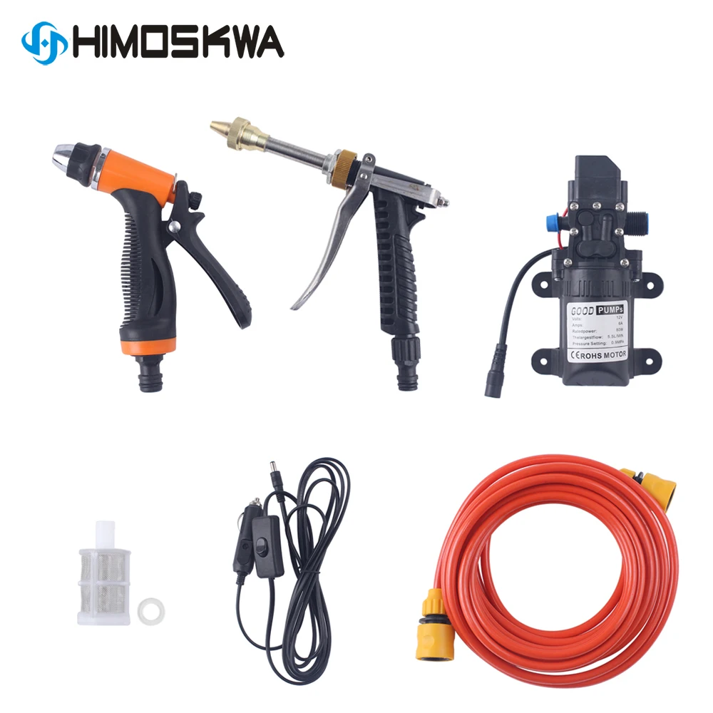 Цена Пистолет для мойки автомобиля, портативный насос высокого давления, 12 В