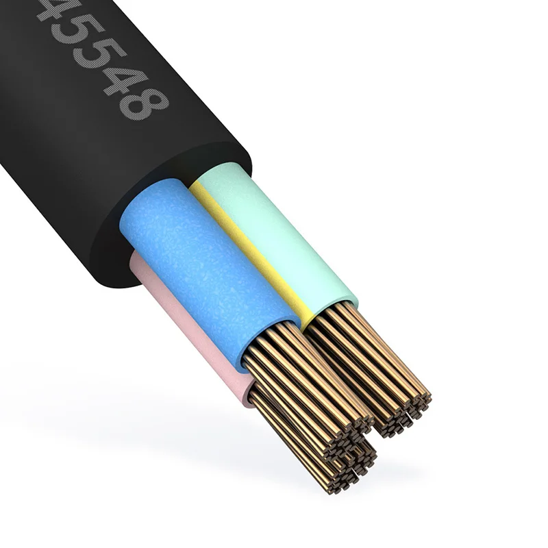 QIANLI computer charging cable pure copper rubber 4 in 1 power cord extension Universal For Computer Laptop Power Cord | Инструменты