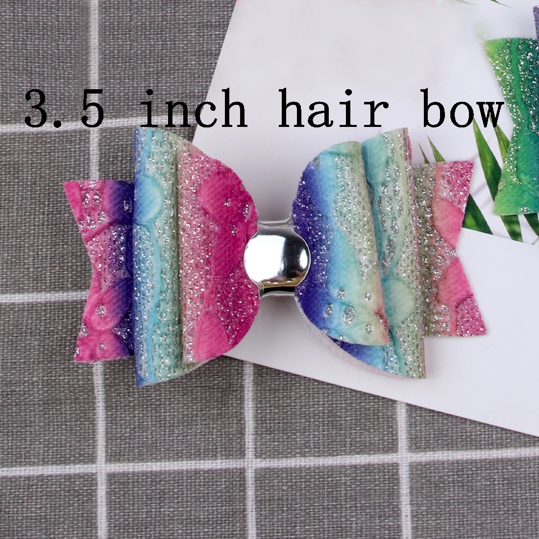 3.5 inch-6 1 шт. заколки для девочек, заколки с единорогом бабочка для волос с блеском, заколки 3 дюйма, радужные заколки для волос, Детские блестящие заколки для волос, Детские милые головные уборы - Цвет: 3.5 inch-6