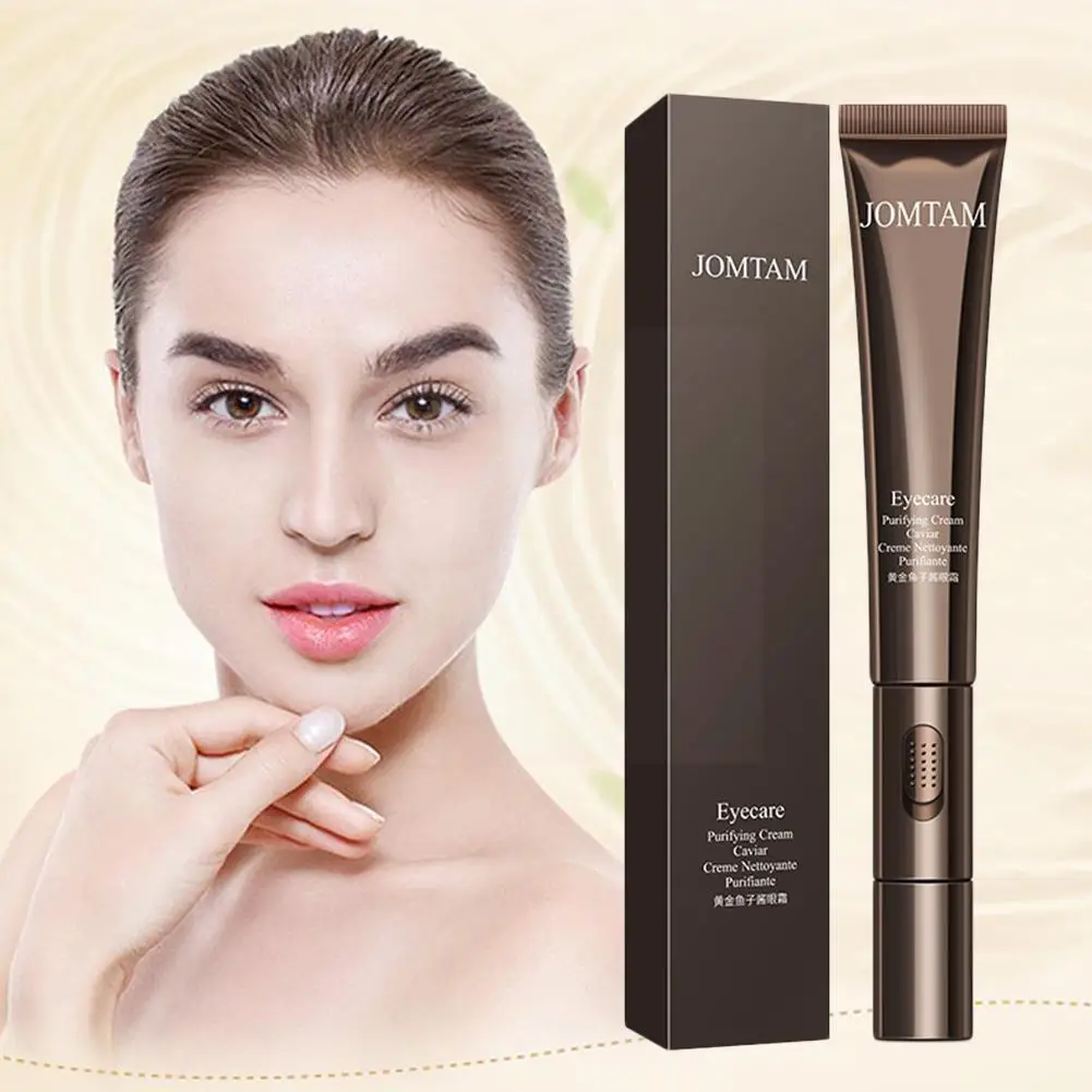 

Gold Caviar Electric Massager Eye Cream Anti Puffiness Eye Patches Anti Dark Wrinkles Eye Roller Serum Circles Massager H4m4