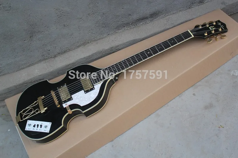 Новое поступление EBONY гриф оптовая продажа Hofner икона серии Винтаж скрипки бас