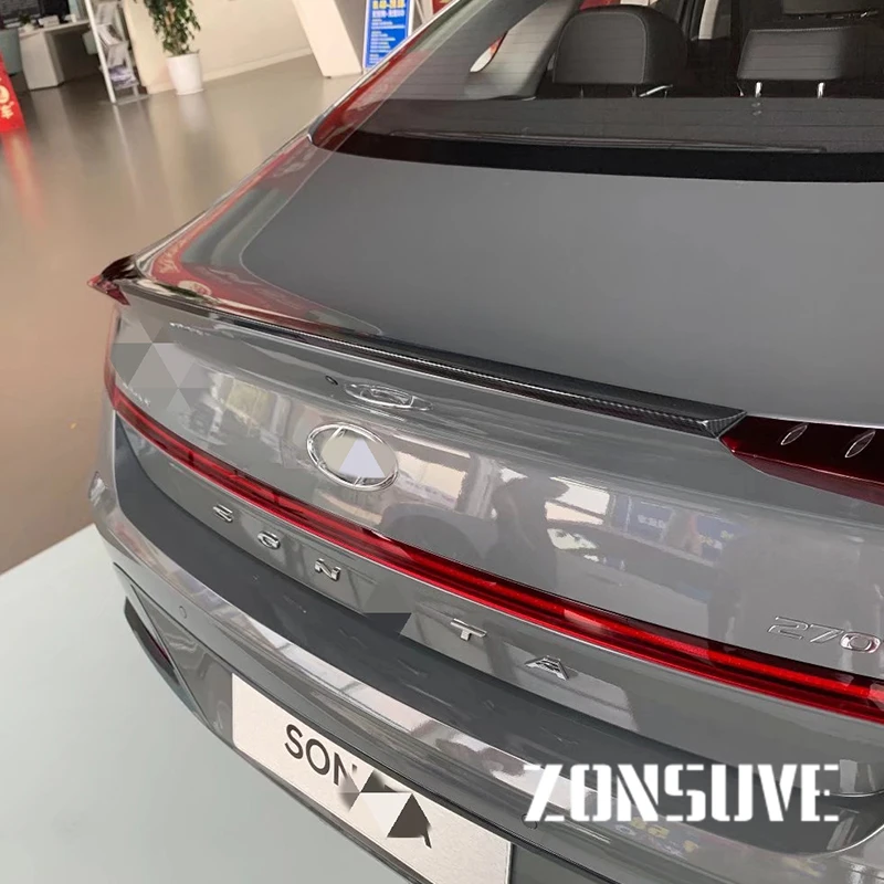 Используется для Hyundai Sonata 2020 2021 спойлер из АБС пластика ковка углеродное волокно