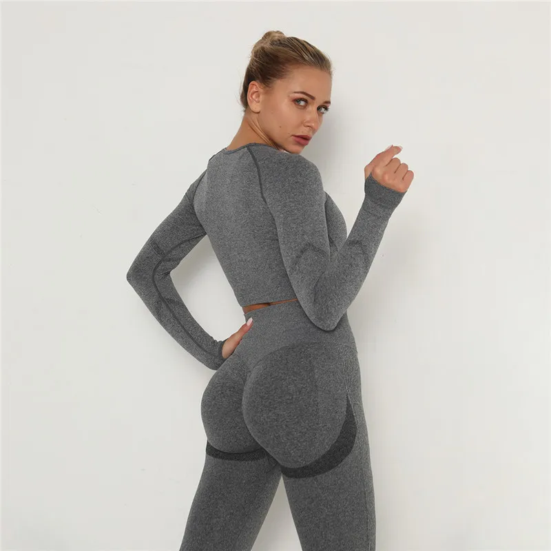 

Selfee 2 Pcs Sets Yoga Suit Tummy Control Sports Suits High Stretch Yoga Leggings Sets Fitness Sports Shirt Sets Gym Wear