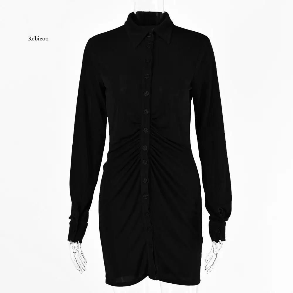 

Autumn Stack Design Flannel Pleated Bodycon Dresses for Women Enegant Party Street Casual Long Sleeve Mini Dress Female