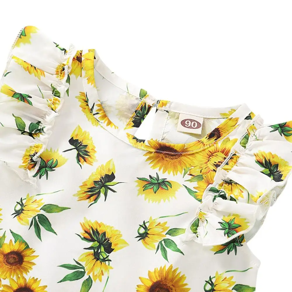 

Summer Women Kid Girls Clothing Set Matching Outfits Slim Short Dress Shorts Parent-child Outfit