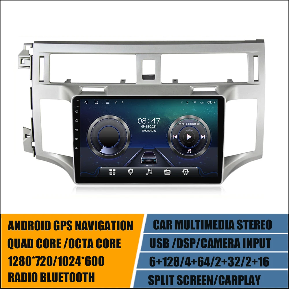 

2 Din GPS Player for TOYOTA AVALON 2006-2010 Multimedia 9'' Navigation AutoRadio Android 11 DSP Carplay 8core with CANBUS 6+128G