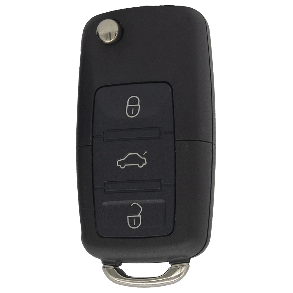 Складной чехол для автомобильного ключа с 3 кнопками VW/Volkswagen Golf Polo Passat B5 Bora MK4 Seat