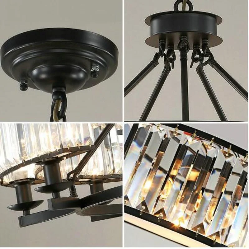 Винтаж Лофт Стиль с украшением в виде кристаллов освещение крепление бронзовая