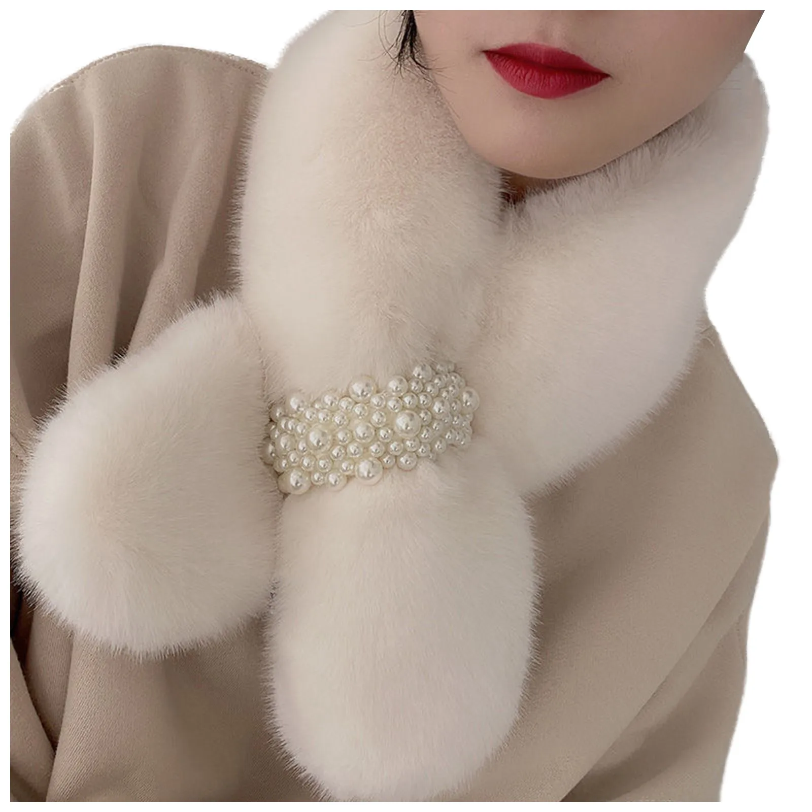 

Женский плюшевый шарф, милый и мягкий осенне-зимний однотонный теплый шарф, зимний мягкий однотонный шарф для женщин