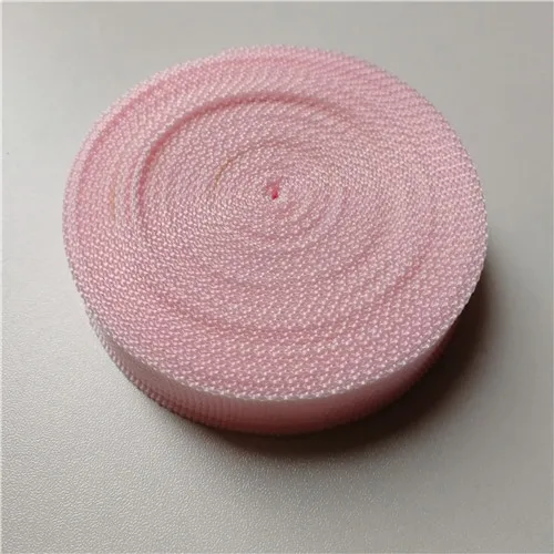 14 Light pink 20 мм тесьма 10 ярдов полипропилен для сумок швейная лента тесьма плетеный ремень собачьи ошейники, жгут и поводки - Цвет: 14 Light pink
