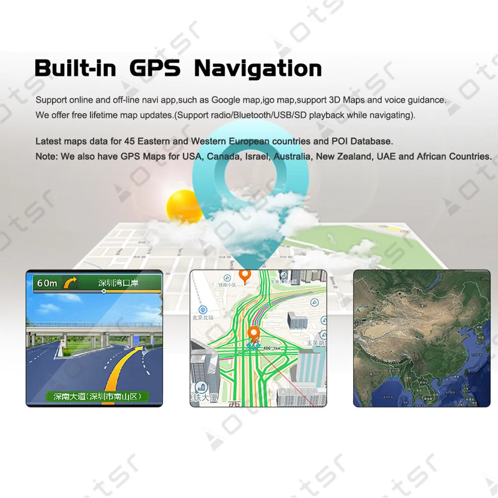 AOTSR WIFI Android 8.1 Tesla style DSP HD AUDIO Car GPS Navigation For Chevrolet sonic sail+ Multimedia Player Radio