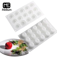 meibum 15 cavity apple design silicone cake molds chocolate moulds mousse pastry bakeware kitchen dessert baking tools