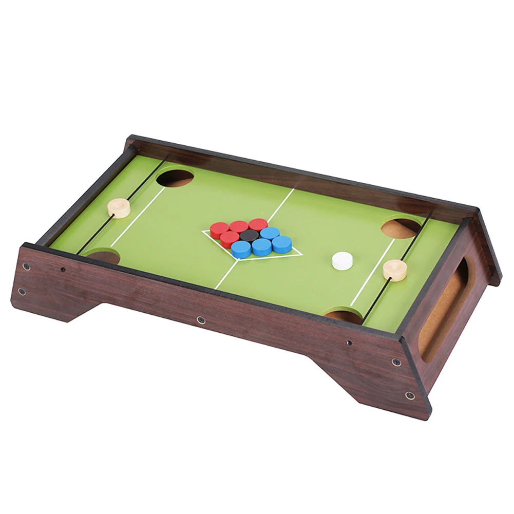 

Wooden Billiard Pool Table Game Table Billiards Game for Family Ice Ball Table Game Competitive Board Games for Children