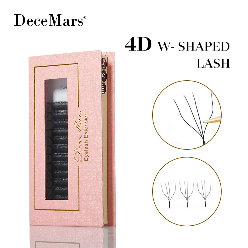 DeceMars 4D W наращивание ресниц (12 линий/лоток)|Накладные ресницы| |