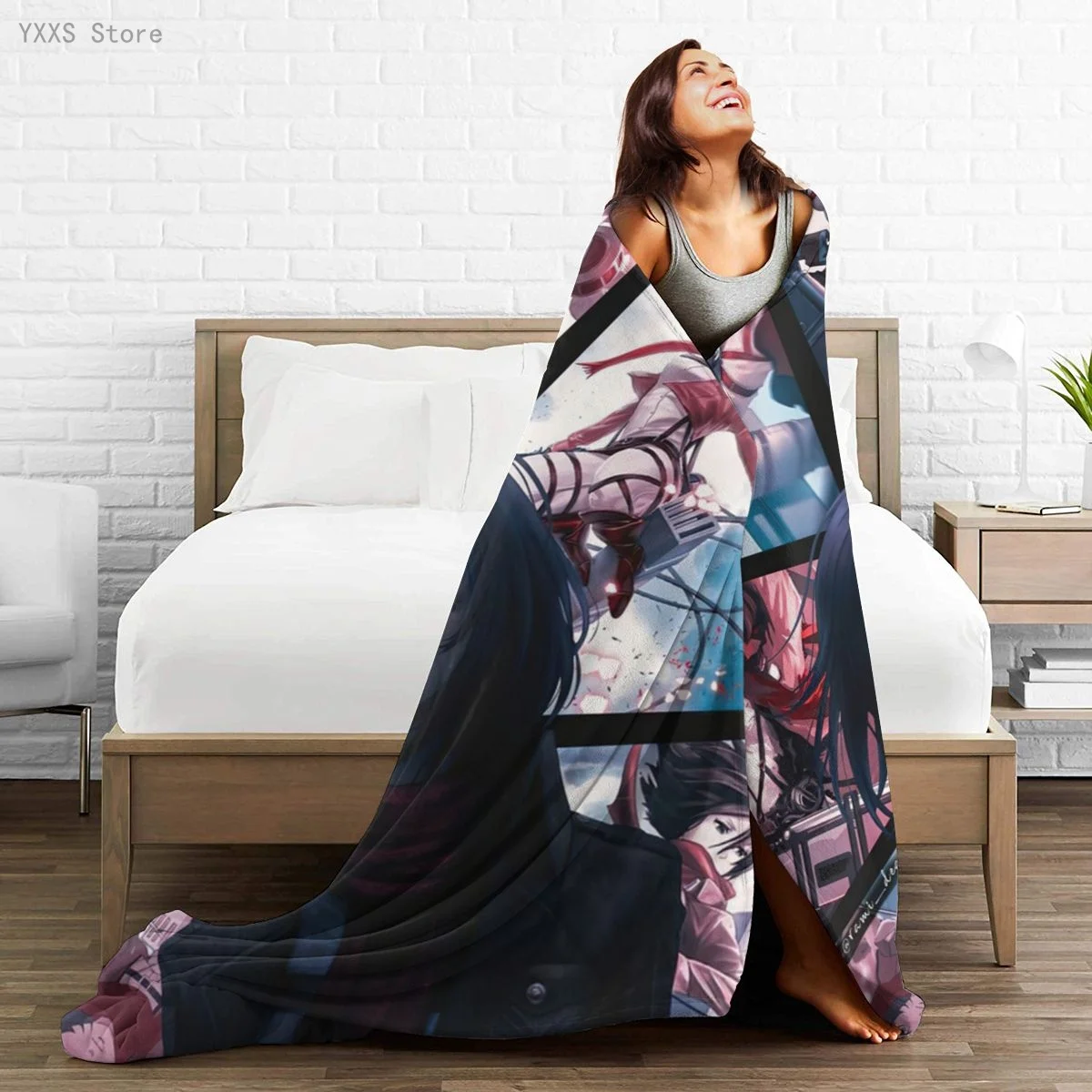 

My Hero Academia 3D Cartoon Sherpa Blanket Warm Super Soft Flannel Office Nap Bedspread Sofa Bedding Plush Quilt Plaids 1797746