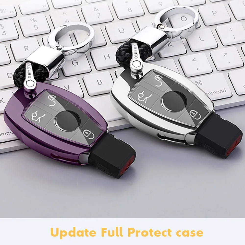 

New Hot Sale TPU Car Key Cover Keychain Case For Mercedes Benz CLS CLA GL R SLK AMG A B C S Class Remote Holder Accessories