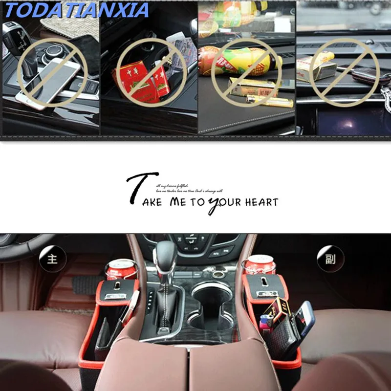 Car Organizer Auto Seat Gap Storage Box FOR kia ceed seat citroen mini koelkast mazda mx5 ford fiesta st leon Accessories | Автомобили и