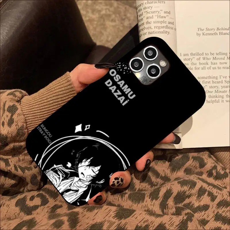 Bungo бродячие собаки тёмный Осаму дазай чехол для телефона iphone 13 8 7 6S Plus X 5S SE 2020 XR 11 12