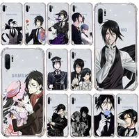 black butler anime phone cases transparent for samsung s9 s10 s20 huawei honor p20 p30 p40 xiaomi note mi 8 9 pro lite plus