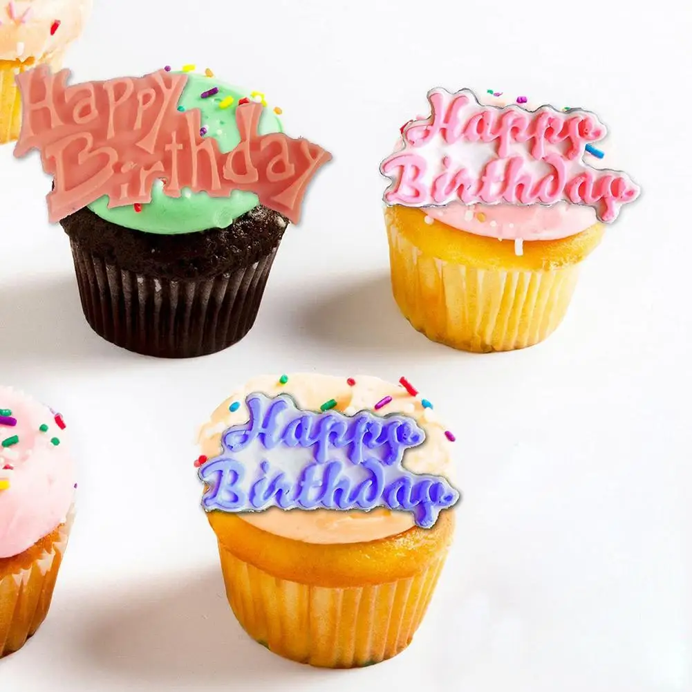 

3D Silicone Happy Birthday Letters Numers Mold For Ice Jelly Chocolate Fondant Mold Birthday Cake Decorating Tool Baking Mould