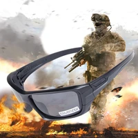 4 lens polarized sunglasses protection military glasses men army google bullet proof cycling eyewear