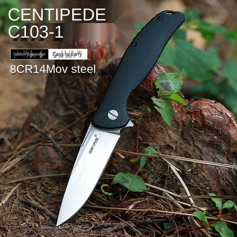 

Outdoor camping home hiking to protect themsself with folding knives and small military knives