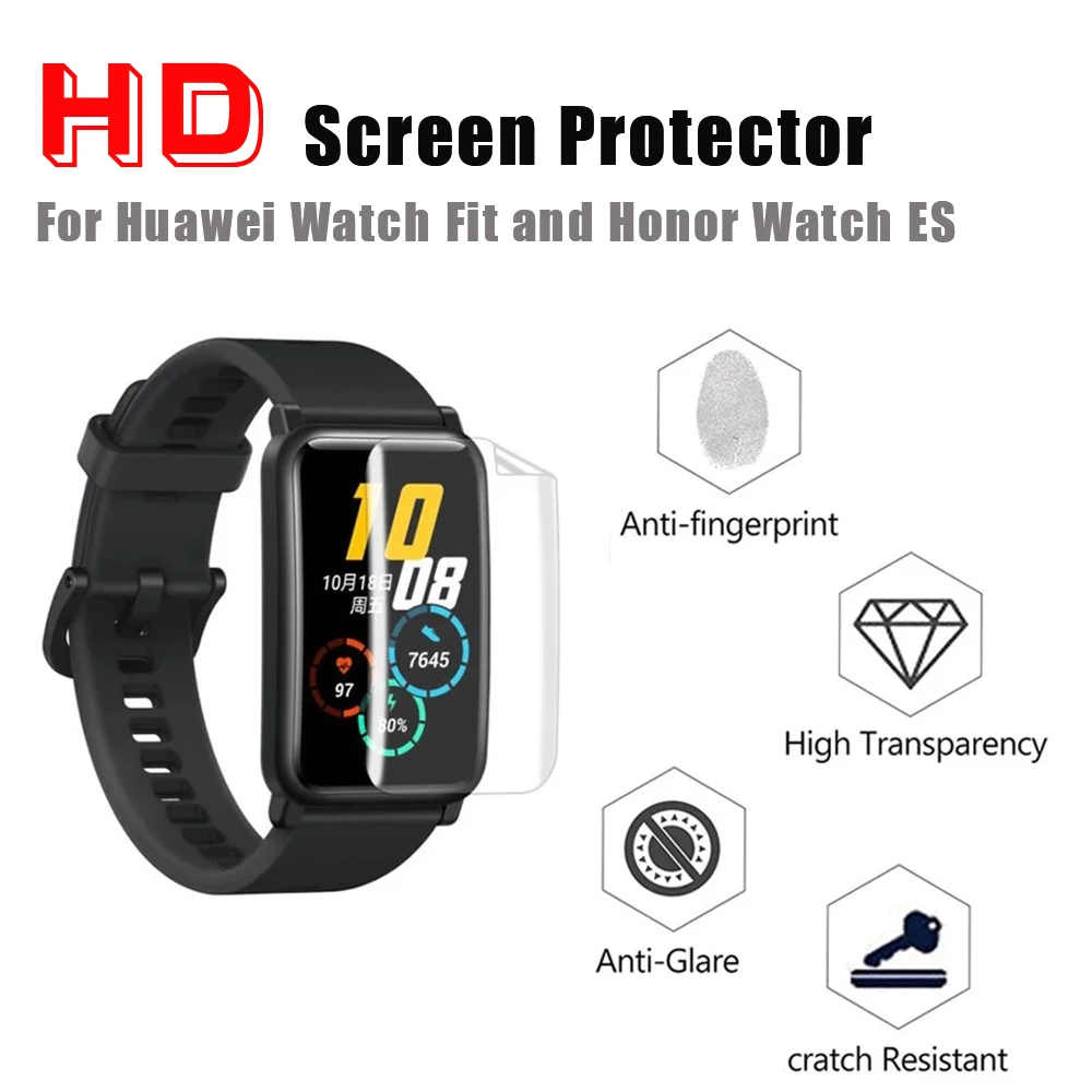 Защита экрана для Huawei Watch Fit мягкая Гидрогелевая защитная пленка HD полное