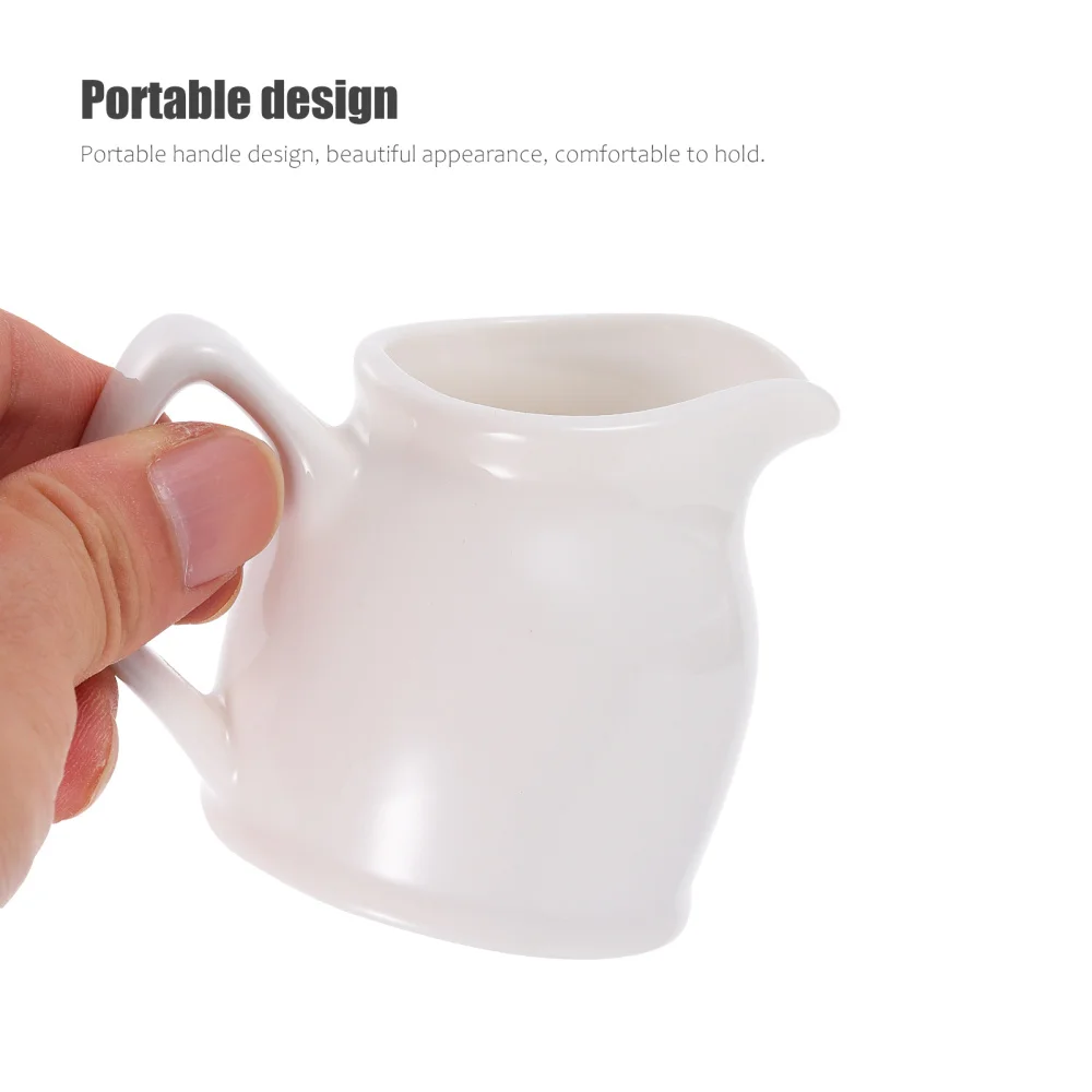

1Pc Coffee Ceramic Cup Multi-functional Cup Premium Sauce Cup (White)