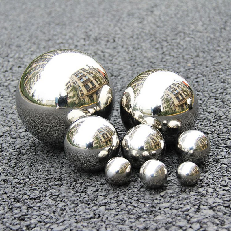 Зеркальный шар бесшовный полый полированная Светоотражающая садовая сфера для