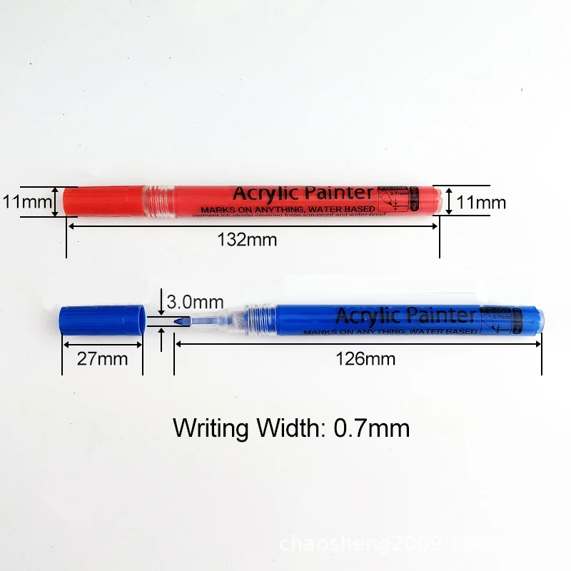 

18 Colors/Set 0.7mm Acrylic Paint Marker Pen For Students And Painting Enthusiast School Supplies Water-ink Multi Color