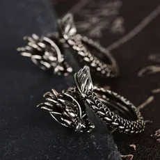 Милангир стереоскопическое Новое Ретро панк преувеличенное кольцо в виде змеи