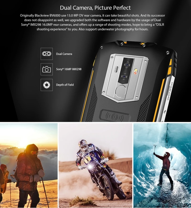 Blackview BV6800 Pro Прочный смартфон 6580 мАч 4 Гб+ 64 Гб 5,7 ''MTK6750T Восьмиядерный 4G мобильный телефон отпечаток пальца NFC Беспроводной