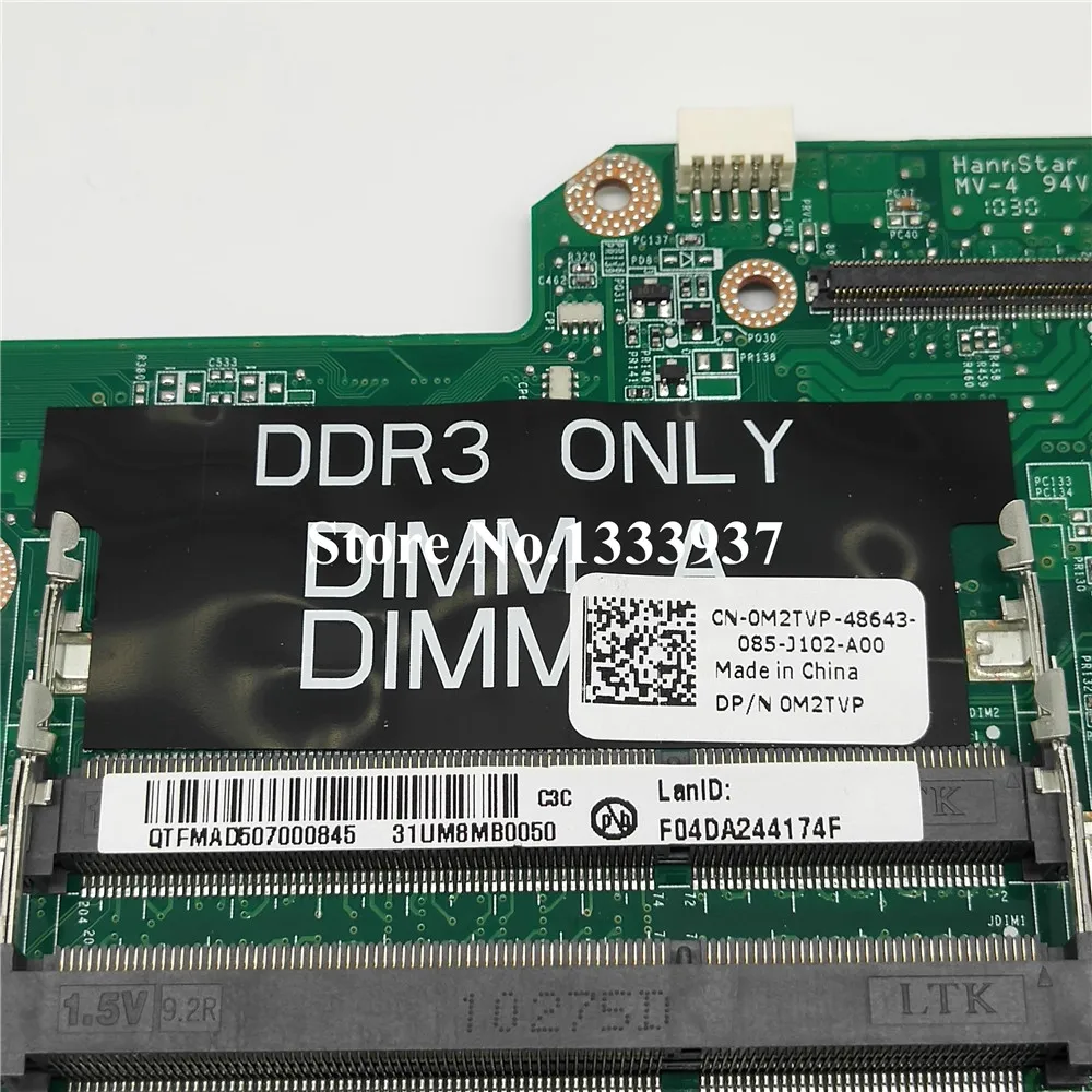 Материнская плата DAUM8CMB8C0 CN-0M2TVP 0M2TVP M2TVP материнская для ноутбука Dell Inspiron 14R N4010