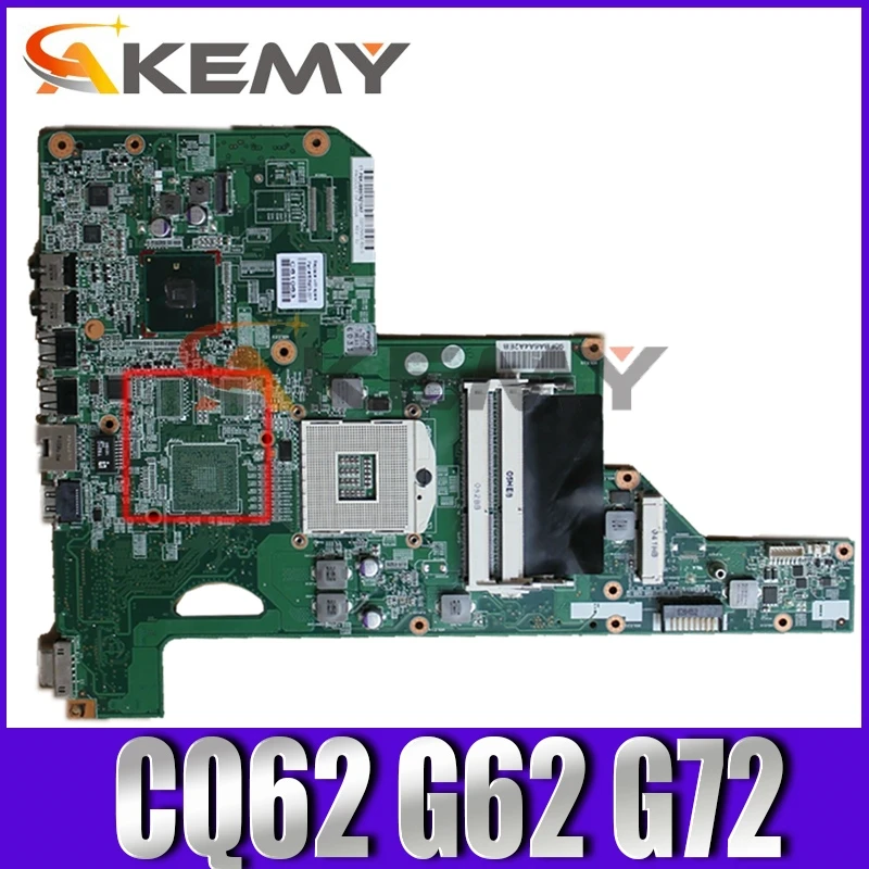 

Материнская плата AKemy для ноутбука HP Pavilion CQ62 G62 G72 01013Y000-600-G 615849-001 615849-501 HM55, материнская плата