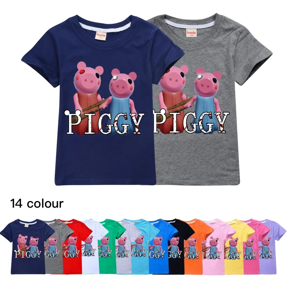 ROBLOX Cartoon Piggy Graphic T-shirt 