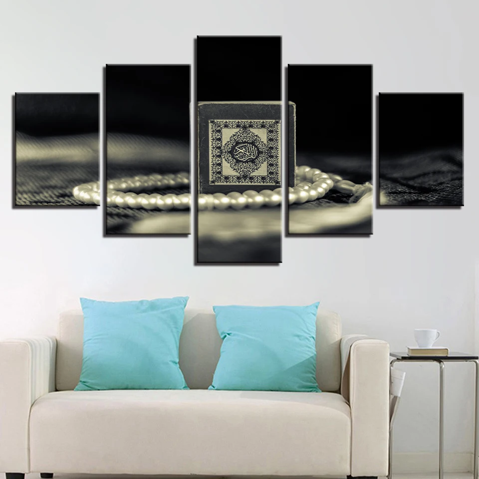 Картина на холсте с HD-печатью для гостиной Декор 5 шт. изображения ислама