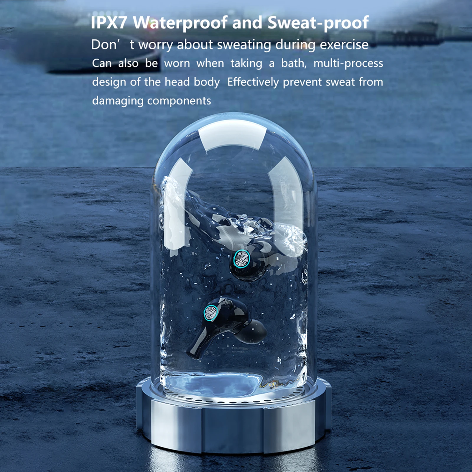 R1 TWS Earbuds BT5.1 Stereo HiFi Headphones IPX7 Waterproof Sports Headset Noise Reduction with Mic Digital Display Power Bank |