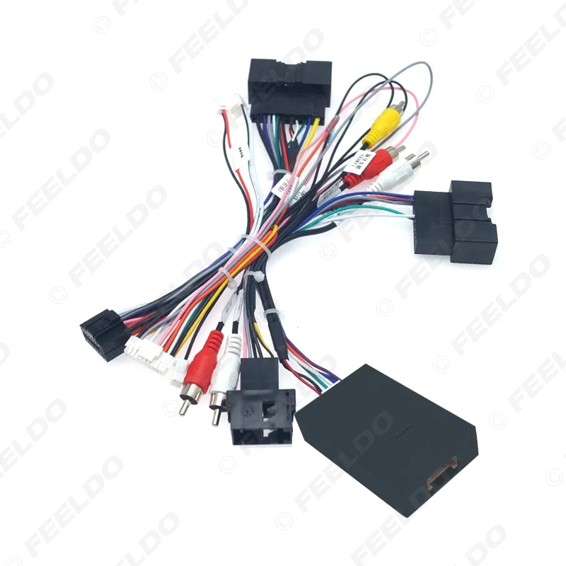 FEELDO автомобильный аудио 16PIN Android кабель питания адаптер с can-шиной коробка для Ford