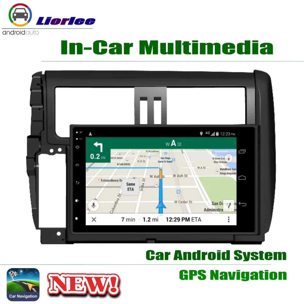 Автомобильный Android плеер 9 &quotIPS ЖК-экран для Toyota Land Cruiser Prado 150 2009-2013 автомобильный