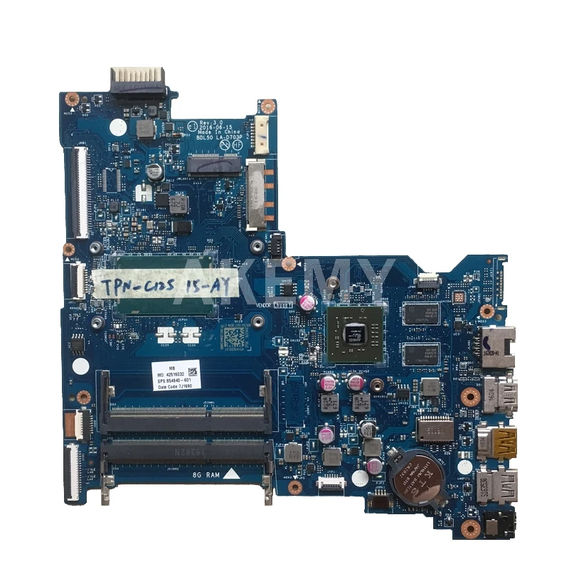 Материнская плата для ноутбука HP Pavillion 15-AC 250 G4 SR1EK I3-4005U материнская AHL50/ABL52 LA-C701P