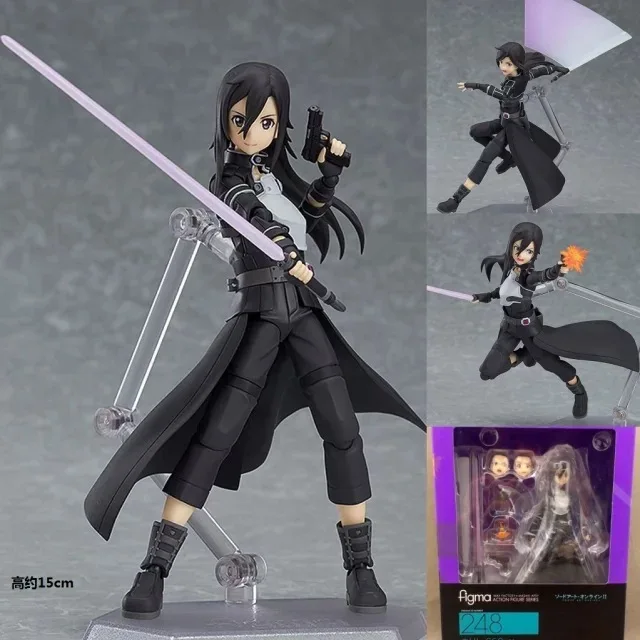 Аниме меч искусство онлайн экшн-фигурка Figma 174 248 Kirigaya Kazuto 178 Yuuki Asuna файтинг ПВХ