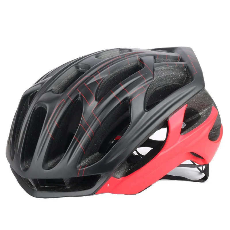 Велосипедный шлем красного цвета специальный дорожный велосипедный для мужчин