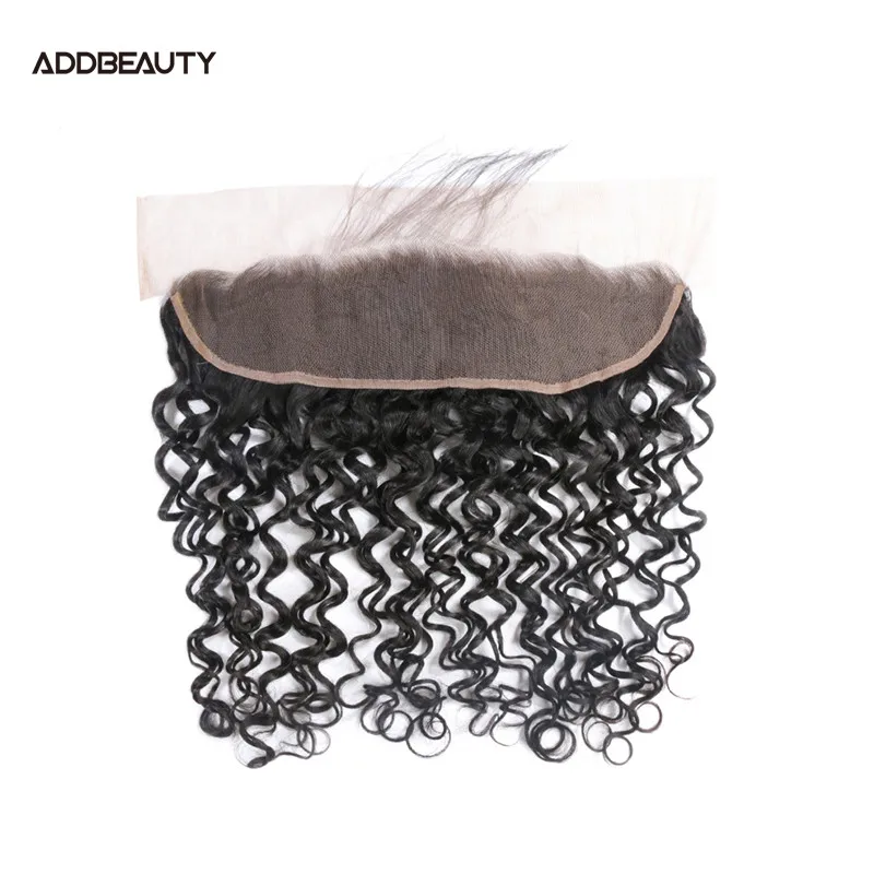 Человеческие волосы Addbeauty кружевная Фронтальная застежка волнистые 13x4