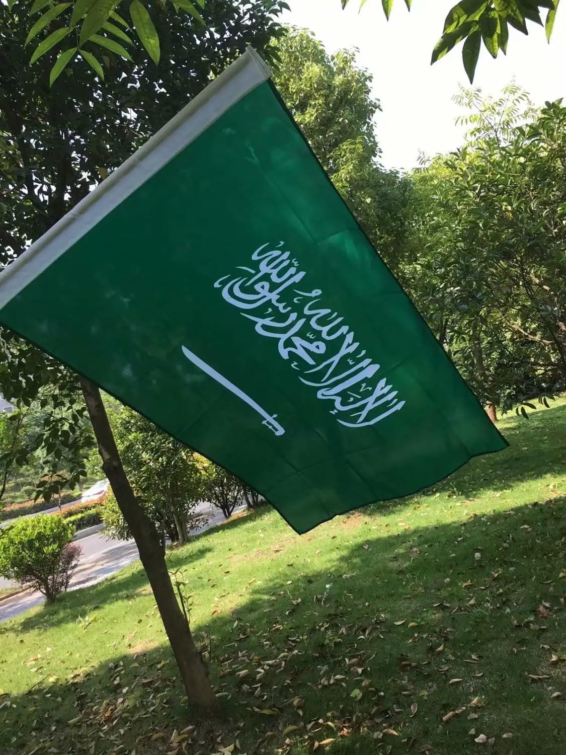 Бесплатная доставка флаги Саудовской Аравии 90*150 см полиэфирный подвесной флаг