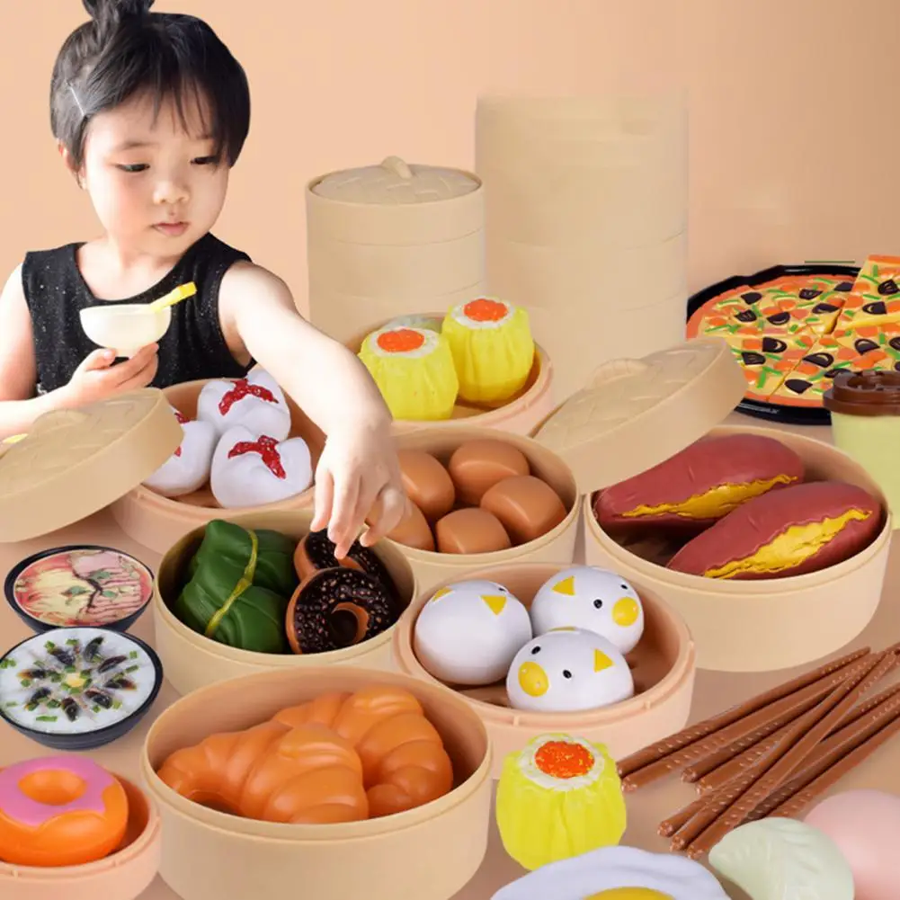 

84Pcs Cooking Toy Cookware Hand-eye Coordination Safe Kids Pretend Play Kitchen Toys for Early Education For Kids Birthday Gift