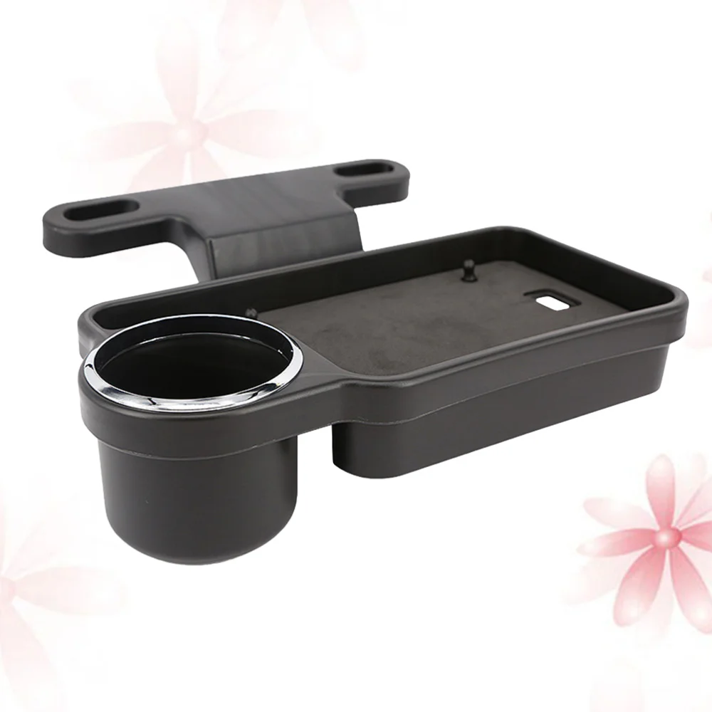 1 шт. автомобильный поднос для чашки Универсальный черный складной еды держатель
