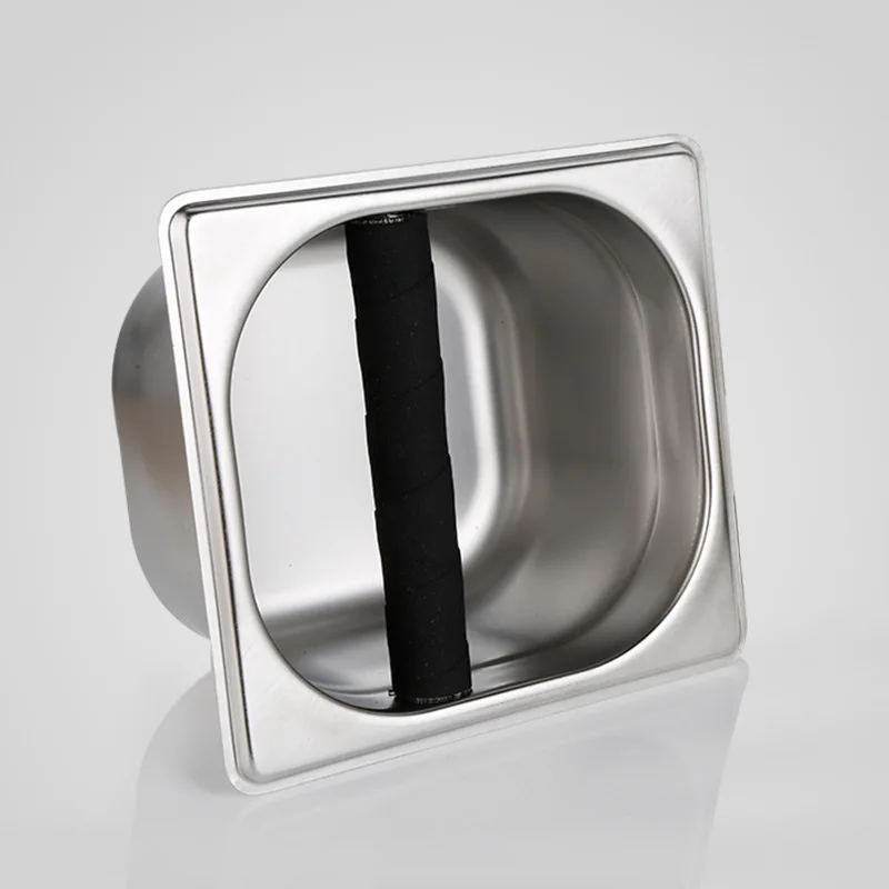 Противоскользящий ящик для кофе эспрессо из нержавеющей стали|Кофейные наборы| |