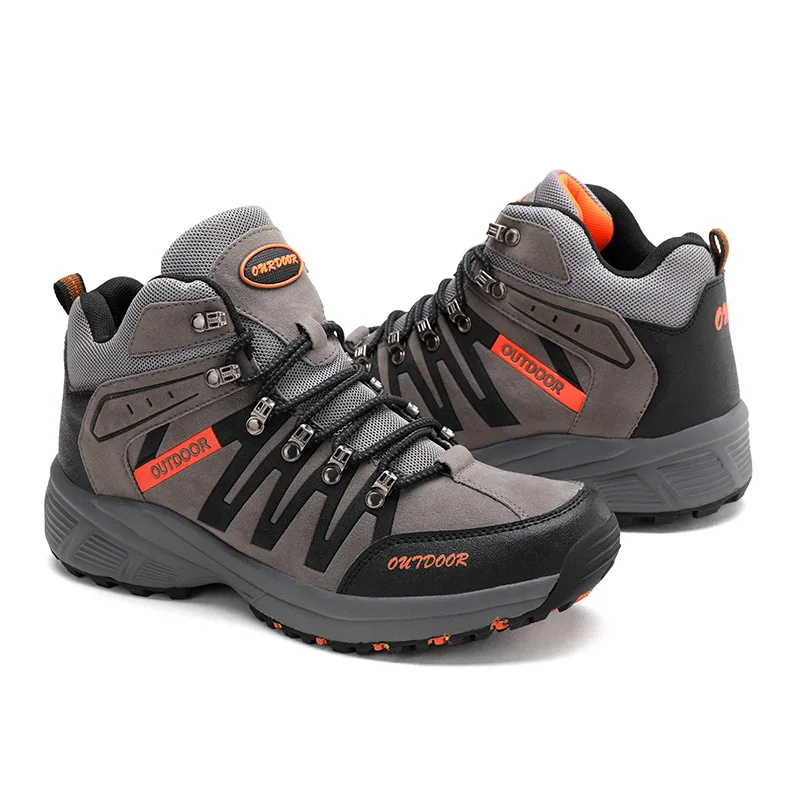 

Мужские походные ботинки, легкие Нескользящие кроссовки с высоким берцем, нескользящая обувь для активного отдыха и походов