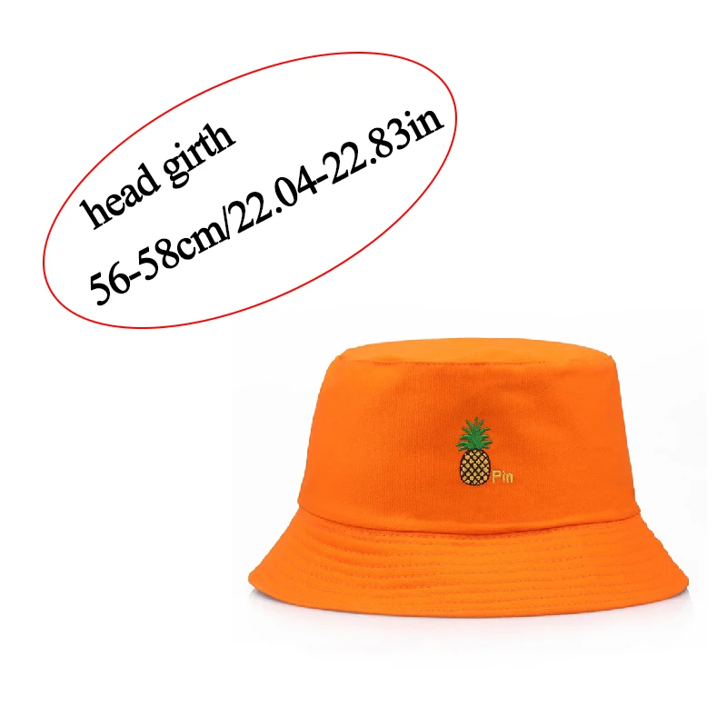 Панама с вышивкой ананаса для мужчин и женщин летняя Солнцезащитная шапка в