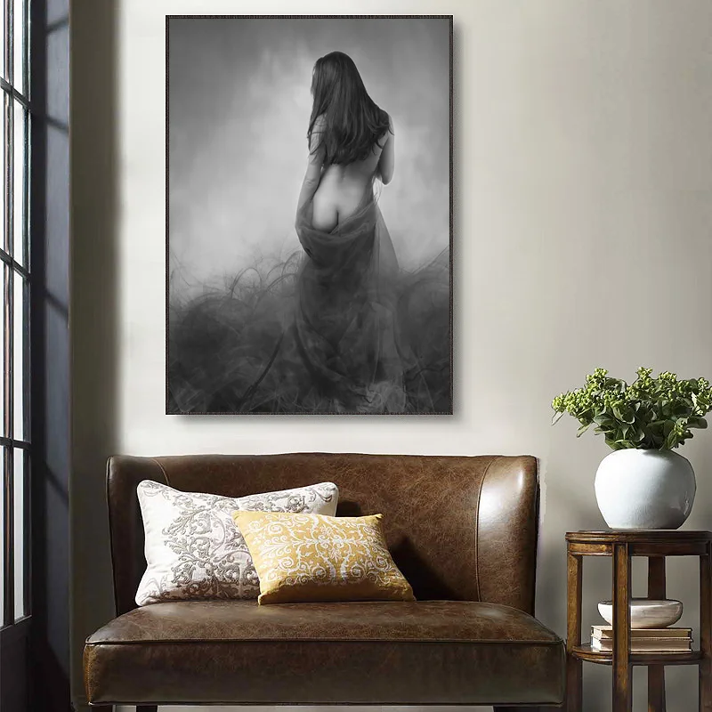 

Canvas Painting Sexy naked Pictures for Living Room Modern Half Nude Women Posters and Prints Wall Art Home Decor No Frame